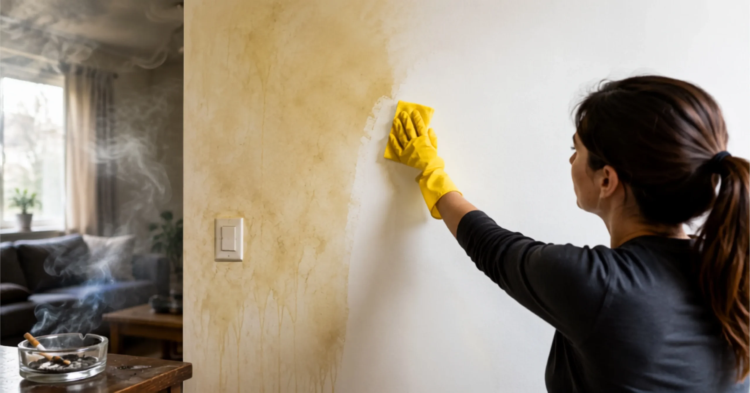 How to Remove Cigarette Smoke from Walls